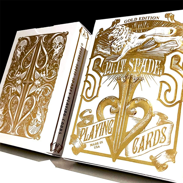 Baraja Split Spades Gold MetalLuxe - David Blaine