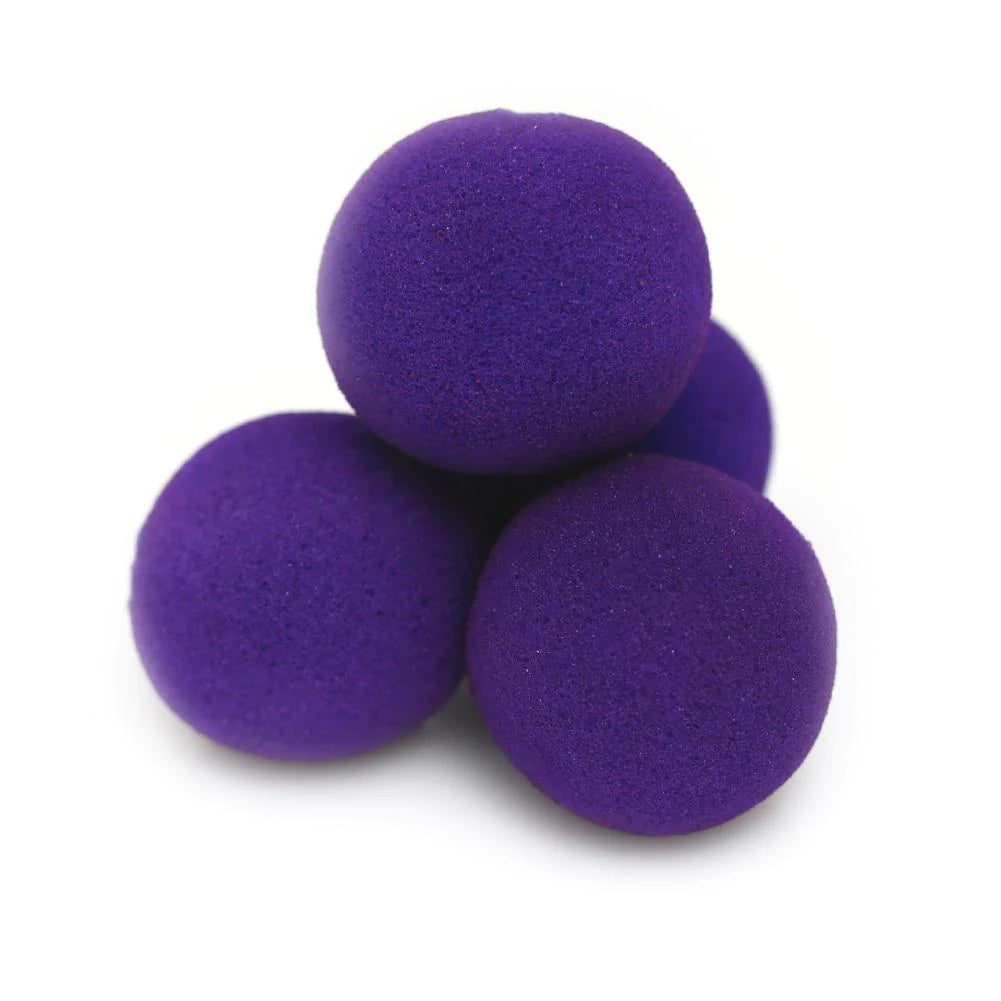 Bolas de esponja 2" Clásicas (x4) - Morado