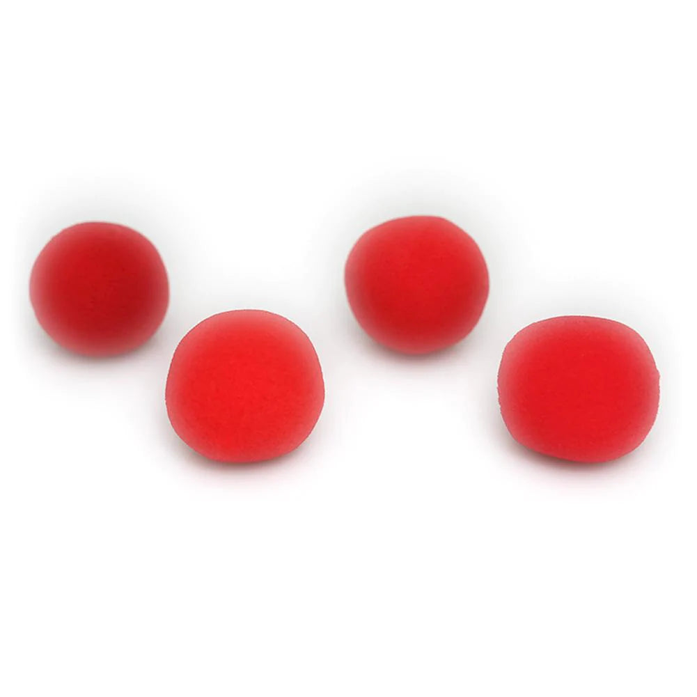 Bolas de esponja 2" Clásicas (x4) - Rojo