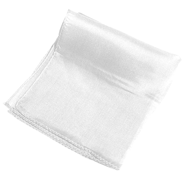 Pañuelo de seda 23cm - Blanco