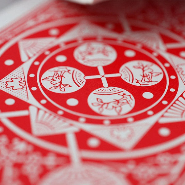 Baraja Tally Ho Fan Back - Rojo
