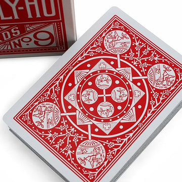Baraja Tally Ho Fan Back - Rojo