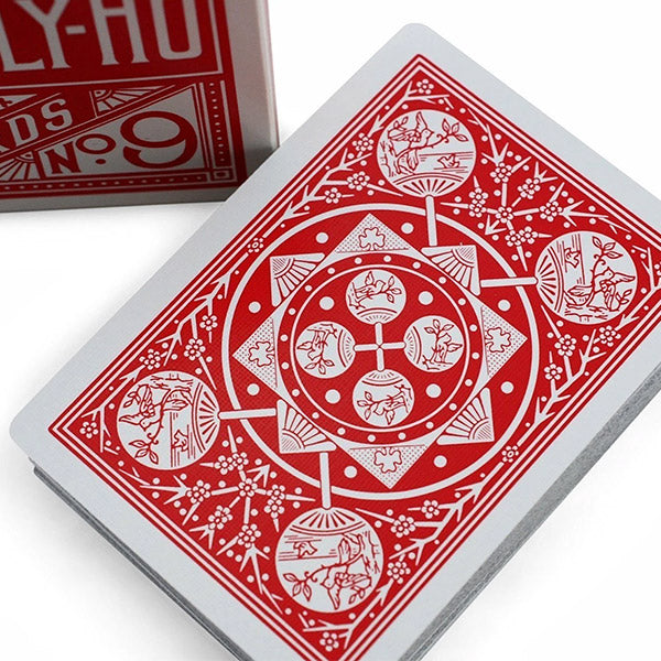 Baraja Tally Ho Fan Back - Rojo