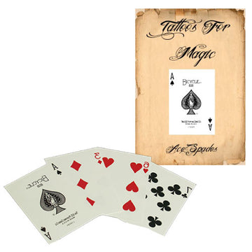 Tatuaje: As de Espadas Bicycle - 10pcs