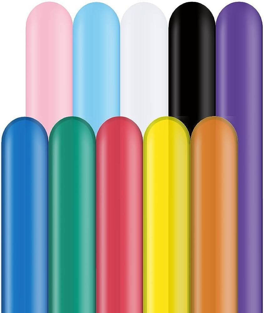 Globos Qualatex 260Q - Surtido Tradicional (x100)
