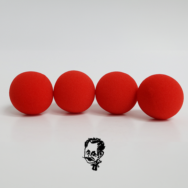 Bolas de esponja 2" PRO (x4) - Rojo