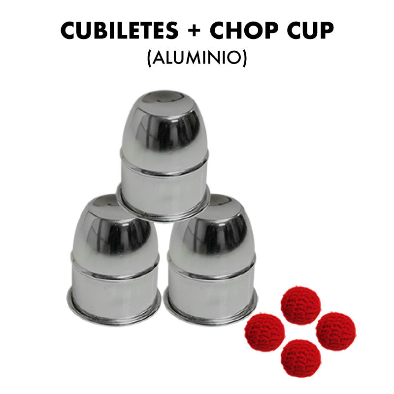 Cubiletes de Aluminio + Chop Cup