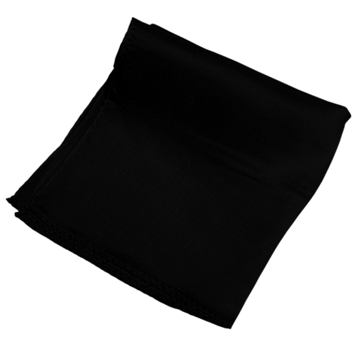 Pañuelo de seda 23cm - Negro
