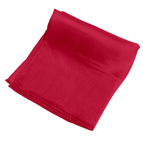 Pañuelo de seda 23cm - Rojo