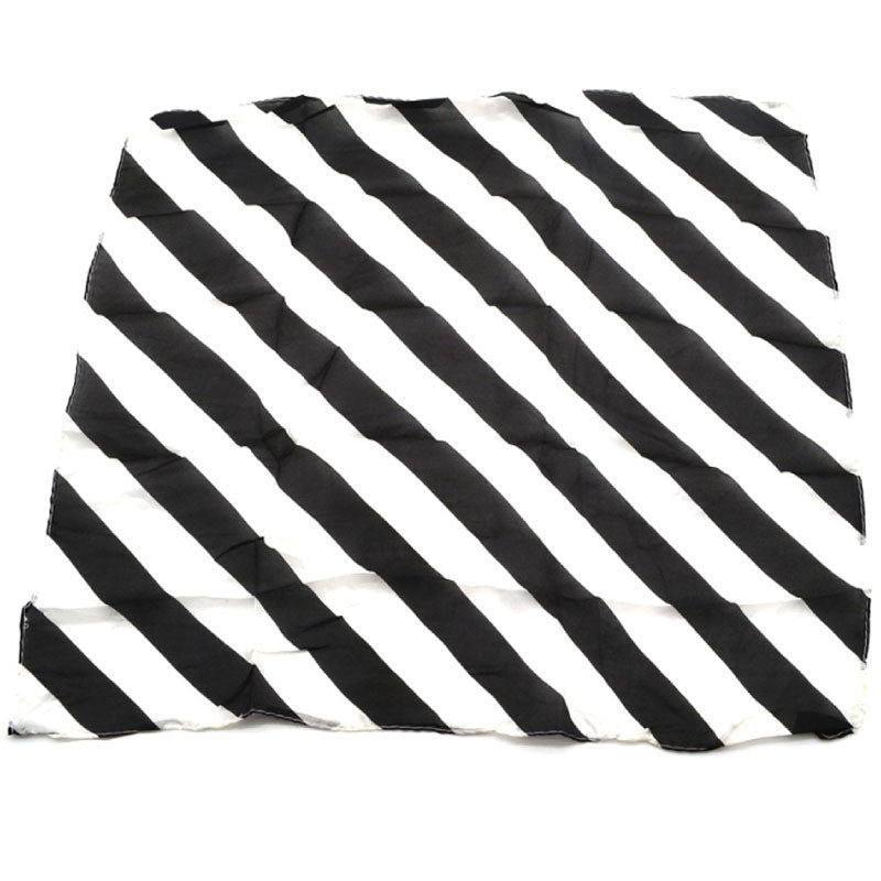 Pañuelo de seda 45cm - Zebra Blanco & Negro