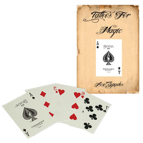 Tatuaje: 6 Corazones (Bicycle) - 10pcs